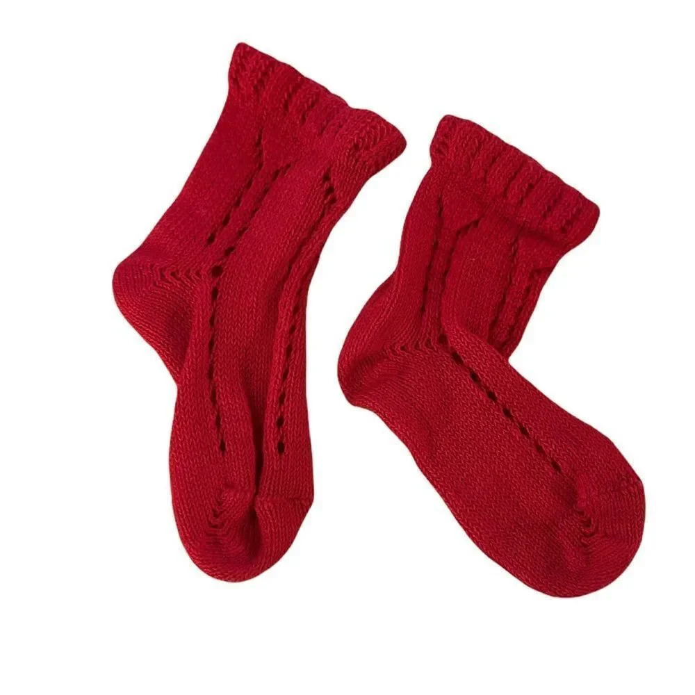 CONDOR | Red | Basic Knit Short Socks - Picture 4 of 4